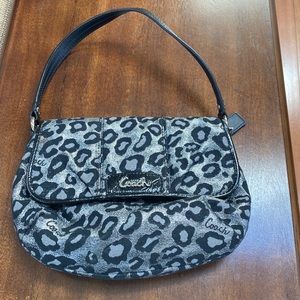 Coach leopard print bag